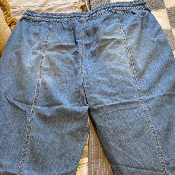 Maurices Blue Denim Drawstring Pants - Picture 4 of 5
